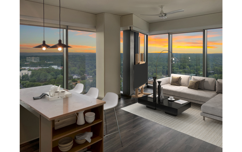 Sullivan - 2 bedroom floorplan layout with 2 baths and 1104 square feet. (Living Room)
